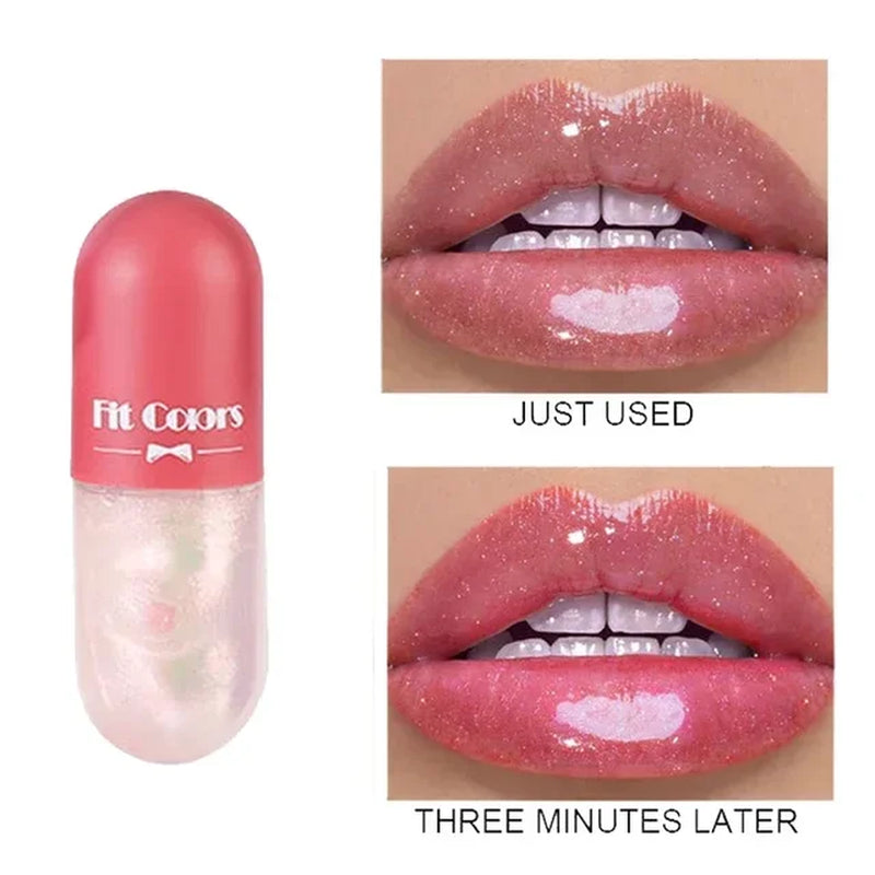 New Mini 12-Color Capsule Lipstick Set Waterproof Non-Stick Cup Carry Pill Lipstick Novelty Lips Makeup DIY Lipstick for Women